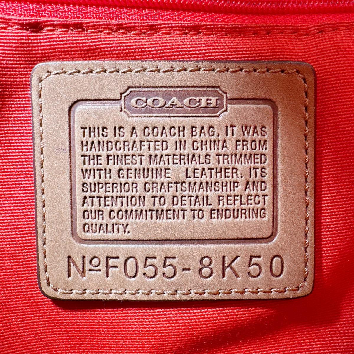 コーチ COACH トートバッグ
シグネチャー キャンバス 肩掛け レザー F055 ベージュ 【SS】
【中古】
