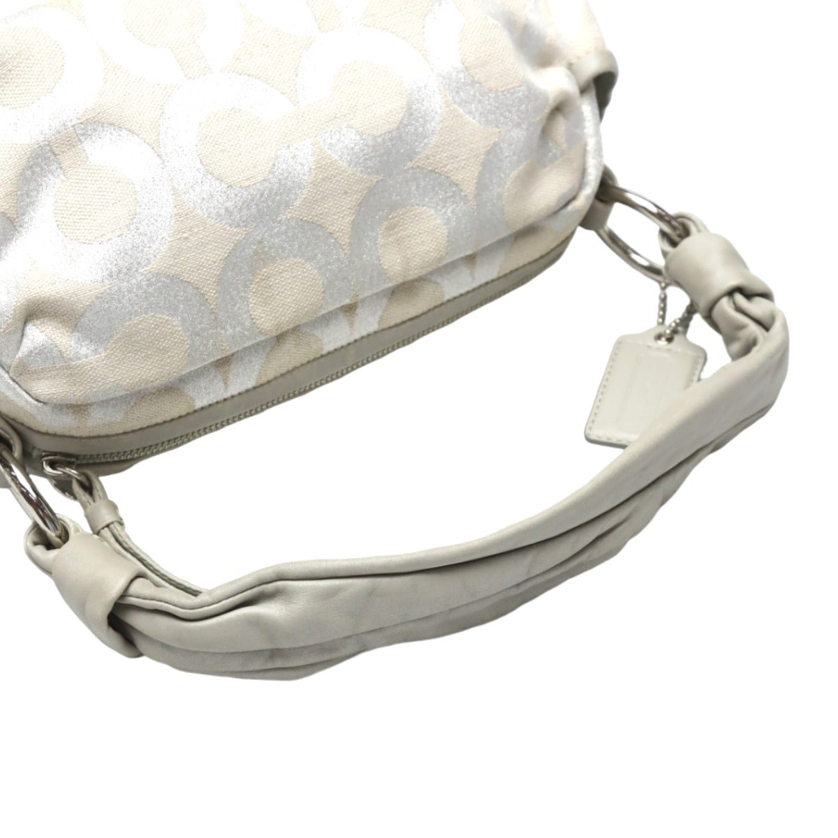 コーチ COACH ショルダーバッグ
ワンショルダー パーカー オプアート ラメ レザー 13507 シルバー×グレー 【SS】
【中古】