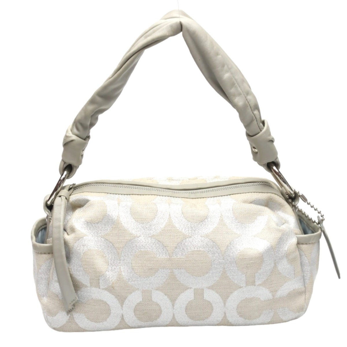 コーチ COACH ショルダーバッグ
ワンショルダー パーカー オプアート ラメ レザー 13507 シルバー×グレー 【SS】
【中古】