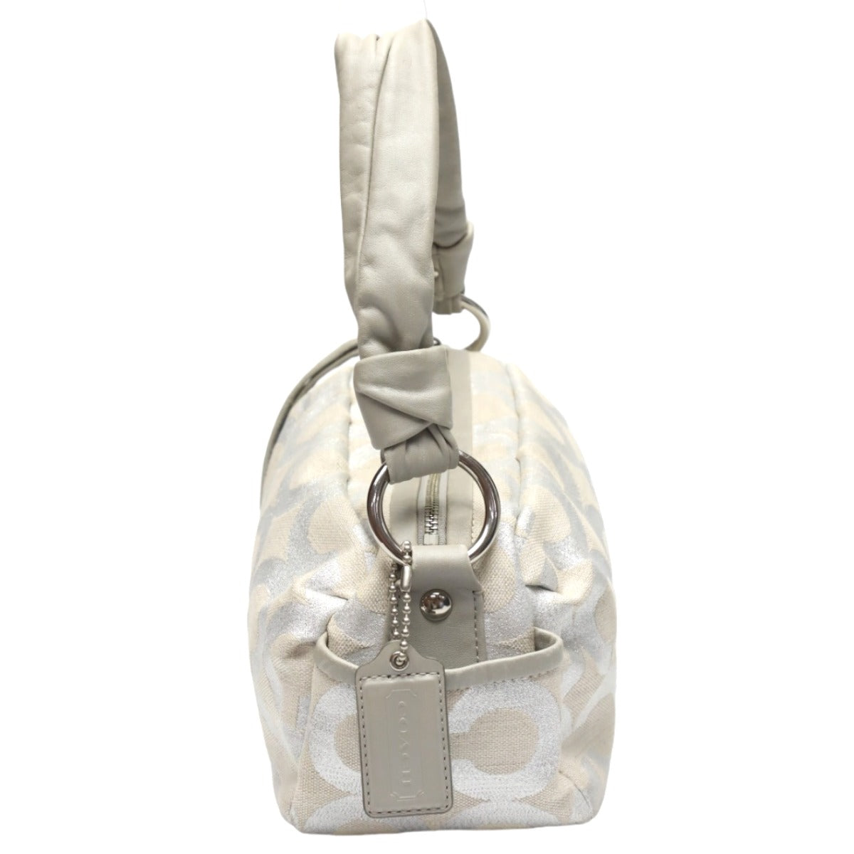 コーチ COACH ショルダーバッグ
ワンショルダー パーカー オプアート ラメ レザー 13507 シルバー×グレー 【SS】
【中古】