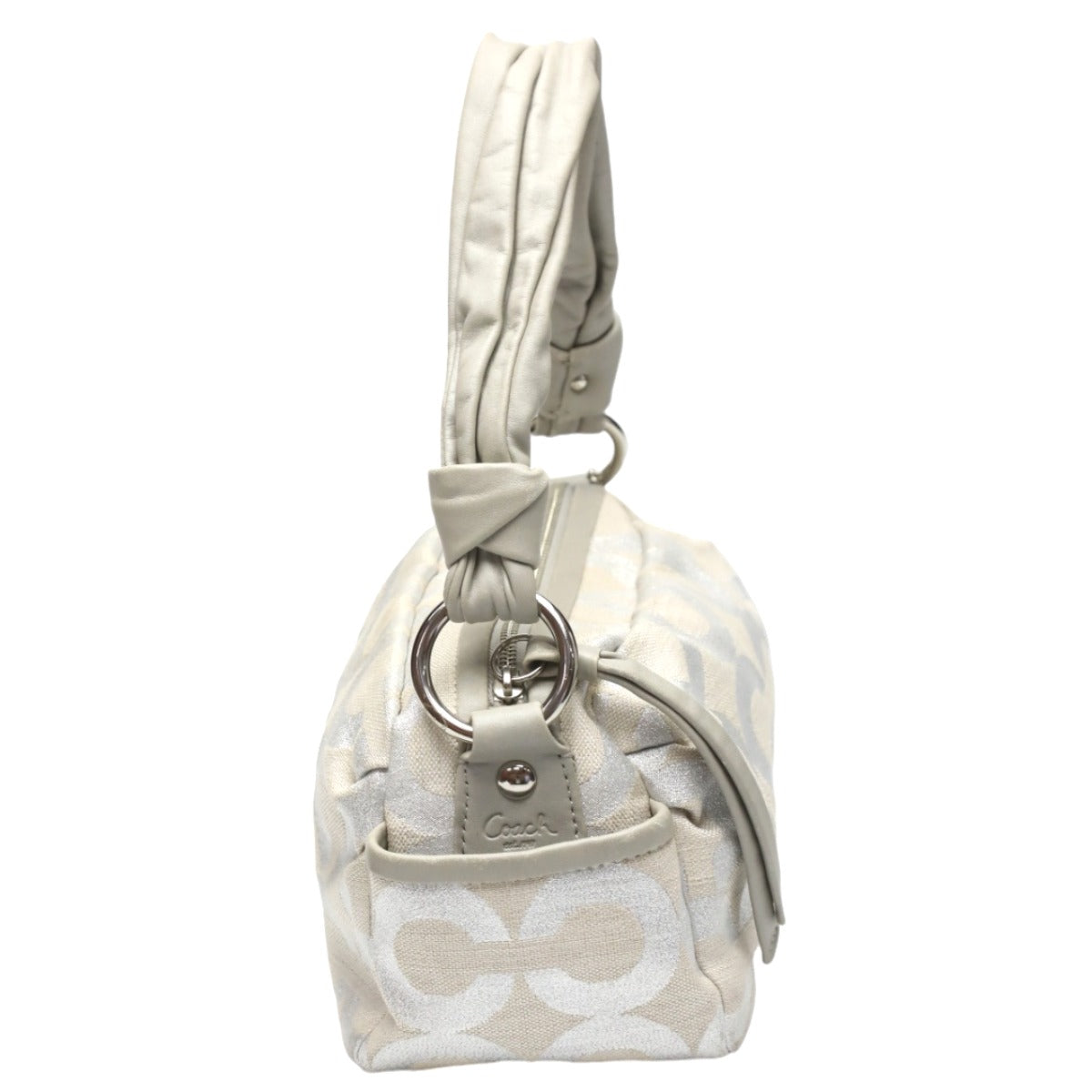 コーチ COACH ショルダーバッグ
ワンショルダー パーカー オプアート ラメ レザー 13507 シルバー×グレー 【SS】
【中古】