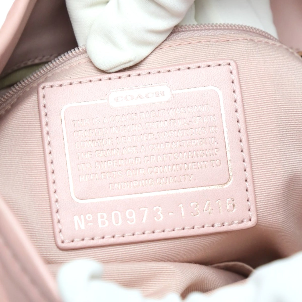 コーチ COACH ハンドバッグ
2way カーフ バックパーカー レザー レザー 13416 ピンク 【SS】
【中古】
