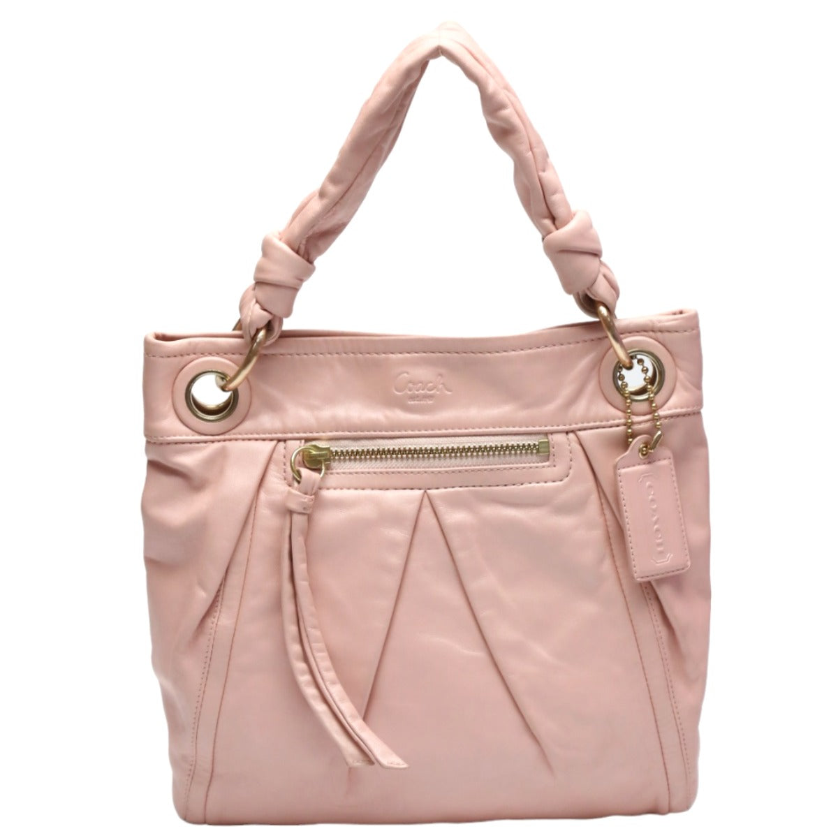コーチ COACH ハンドバッグ
2way カーフ バックパーカー レザー レザー 13416 ピンク 【SS】
【中古】