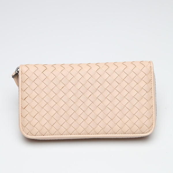 ボッテガヴェネタ BOTTEGAVENETA 長財布
ラウンドファスナー イントレチャート メッシュ イレブン レザー 114076v001n ピンク 【SS】
