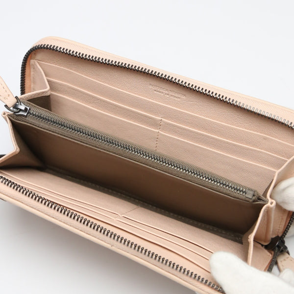 ボッテガヴェネタ BOTTEGAVENETA 長財布
ラウンドファスナー イントレチャート メッシュ イレブン レザー 114076v001n ピンク 【SS】