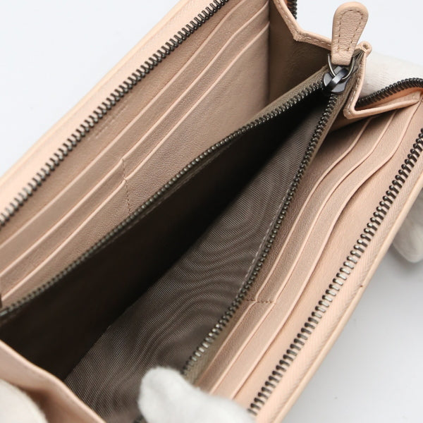 ボッテガヴェネタ BOTTEGAVENETA 長財布
ラウンドファスナー イントレチャート メッシュ イレブン レザー 114076v001n ピンク 【SS】