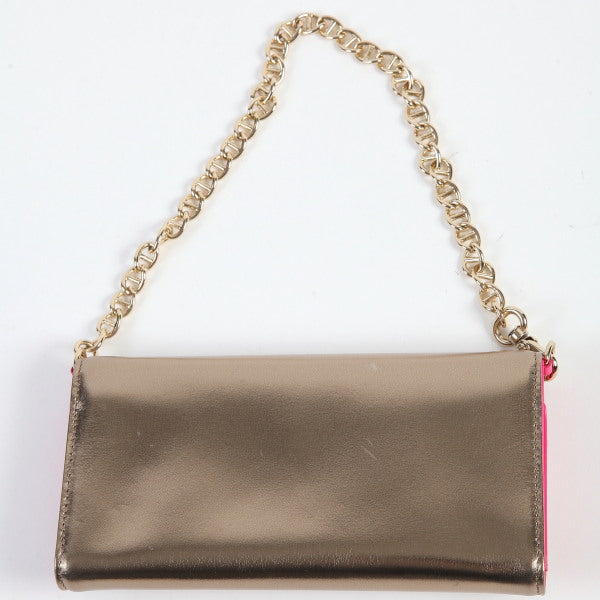 ケイトスペード Kate Spade 長財布
チェーンウォレット 3つ折り長財布 ミニバッグ ゴールド×ピンク 【SS】
【中古】