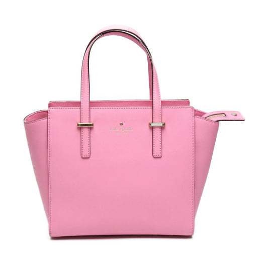 ケイトスペード Kate Spade ハンドバッグ
 2WAY ショルダーストラップ付  レザー レザー ピンク 【SS】
 【中古】