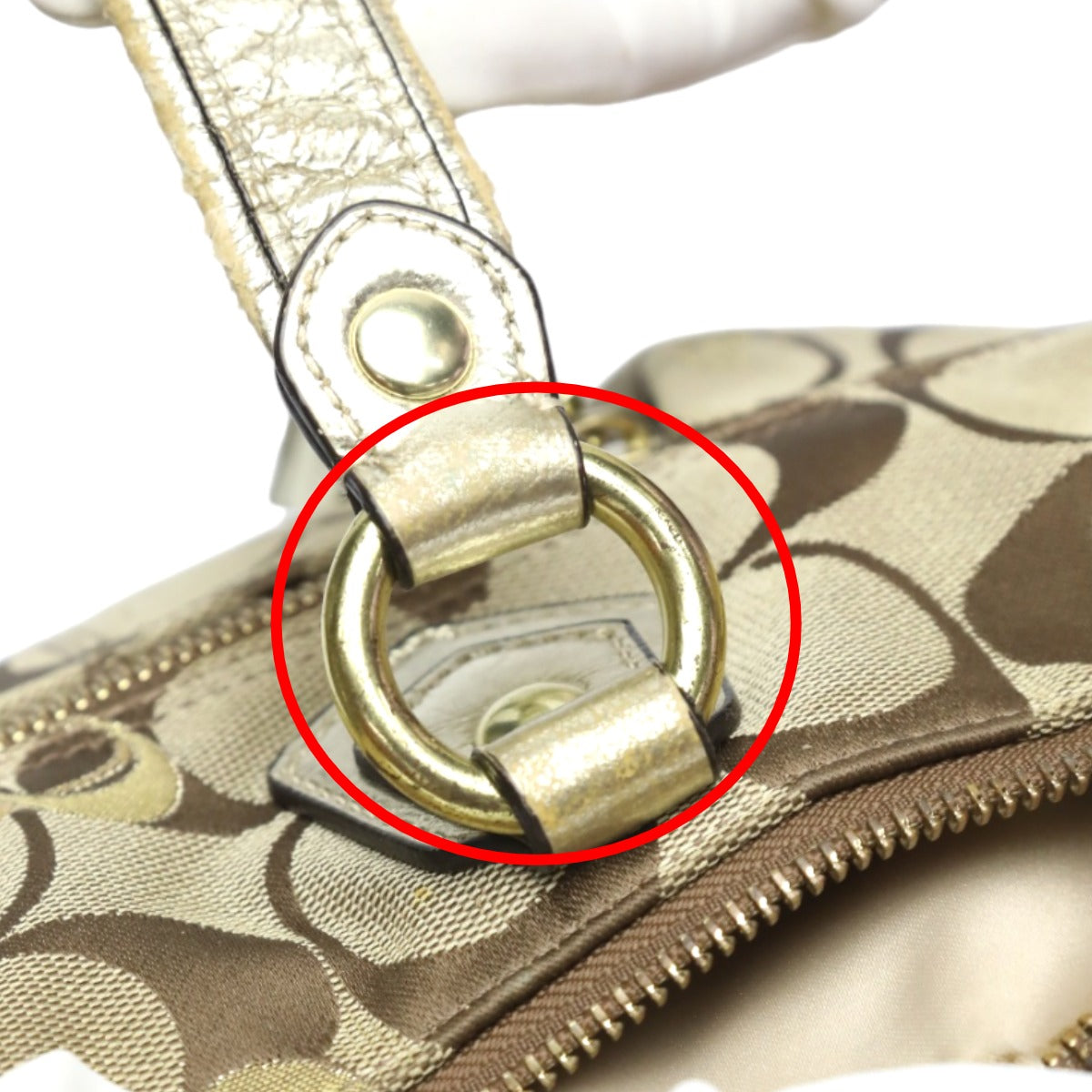 コーチ COACH トートバッグ
ポピー グラム シグネチャー レザー F18711 カーキ×ゴールド 【SS】
【中古】