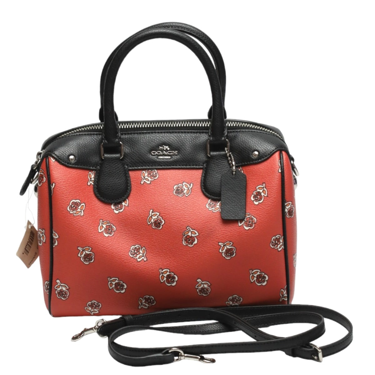 コーチ COACH ハンドバッグ
2WAYショルダーバッグ ミニボストン 斜め掛け レザー F55465 オレンジ×ブラック 【中古】