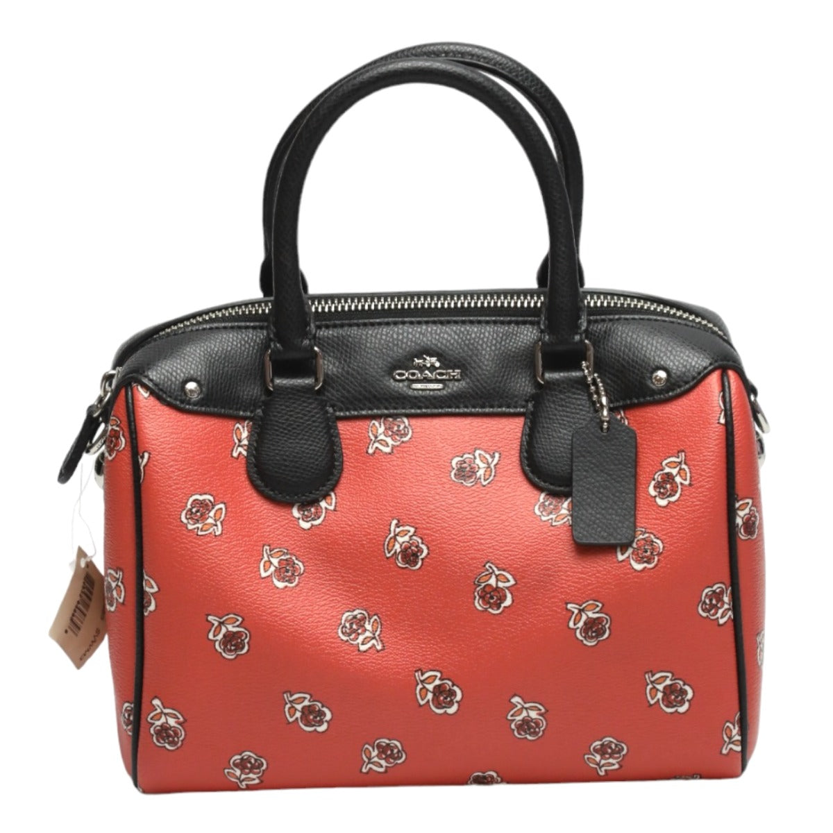 コーチ COACH ハンドバッグ
2WAYショルダーバッグ ミニボストン 斜め掛け レザー F55465 オレンジ×ブラック 【中古】