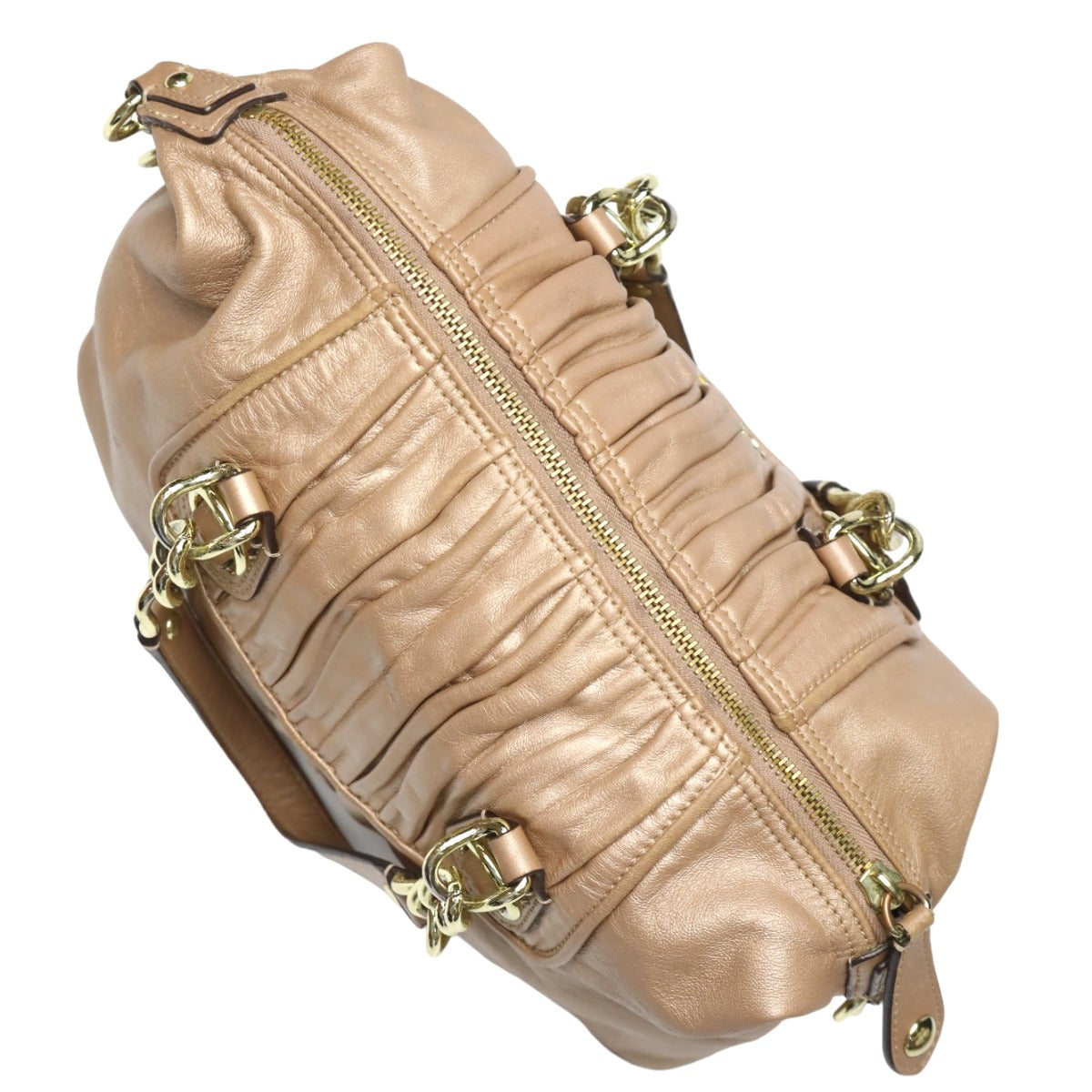 コーチ COACH ショルダーバッグ
サッチェル ギャザードレザー アシュリー レザー F17647 ベージュ 【SS】
【中古】