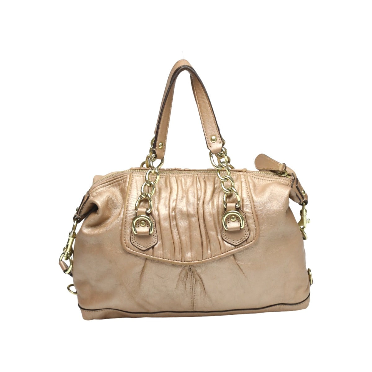 コーチ COACH ショルダーバッグ
サッチェル ギャザードレザー アシュリー レザー F17647 ベージュ 【SS】
【中古】