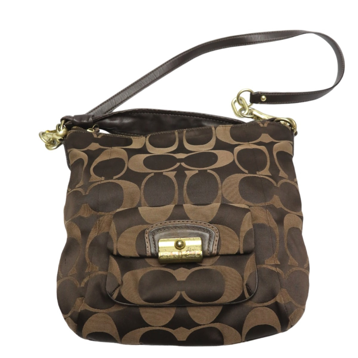 コーチ COACH ハンドバッグ
2WAYショルダーバッグ キャンバス トートバッグ レザー 14904 ブラウン 【SS】
【中古】
