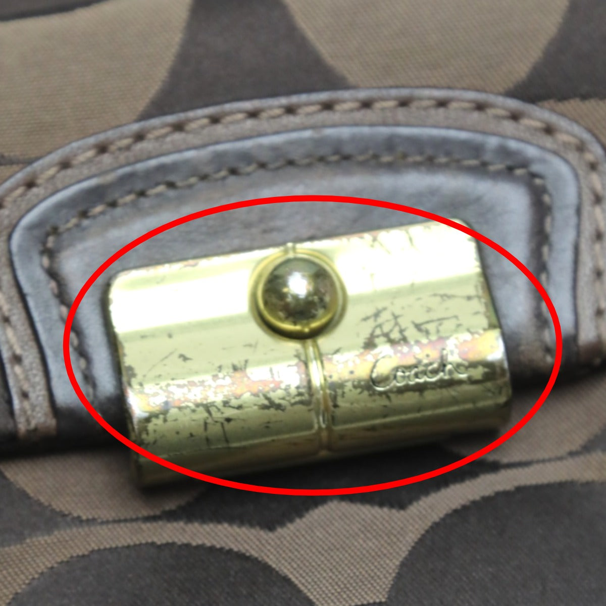 コーチ COACH ハンドバッグ
2WAYショルダーバッグ キャンバス トートバッグ レザー 14904 ブラウン 【SS】
【中古】