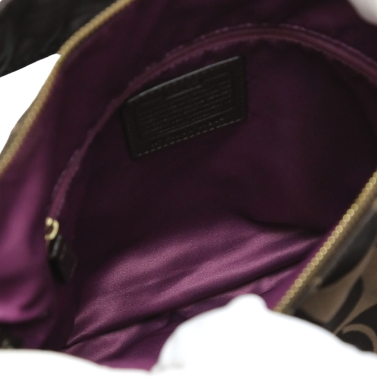 コーチ COACH ハンドバッグ
2WAYショルダーバッグ キャンバス トートバッグ レザー 14904 ブラウン 【SS】
【中古】