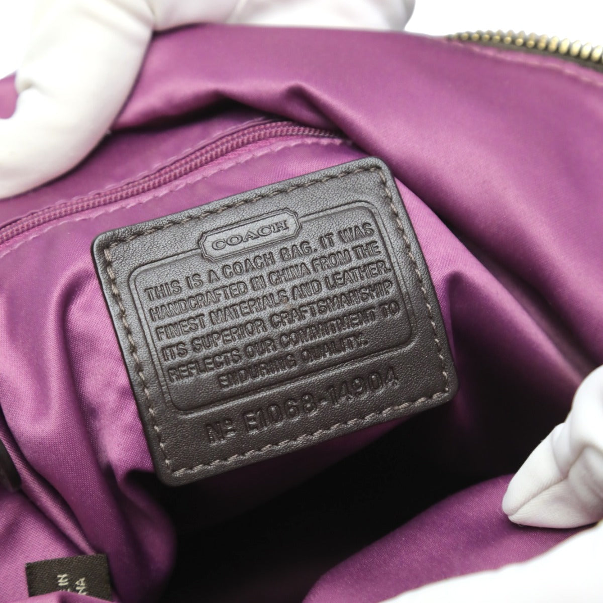 コーチ COACH ハンドバッグ
2WAYショルダーバッグ キャンバス トートバッグ レザー 14904 ブラウン 【SS】
【中古】