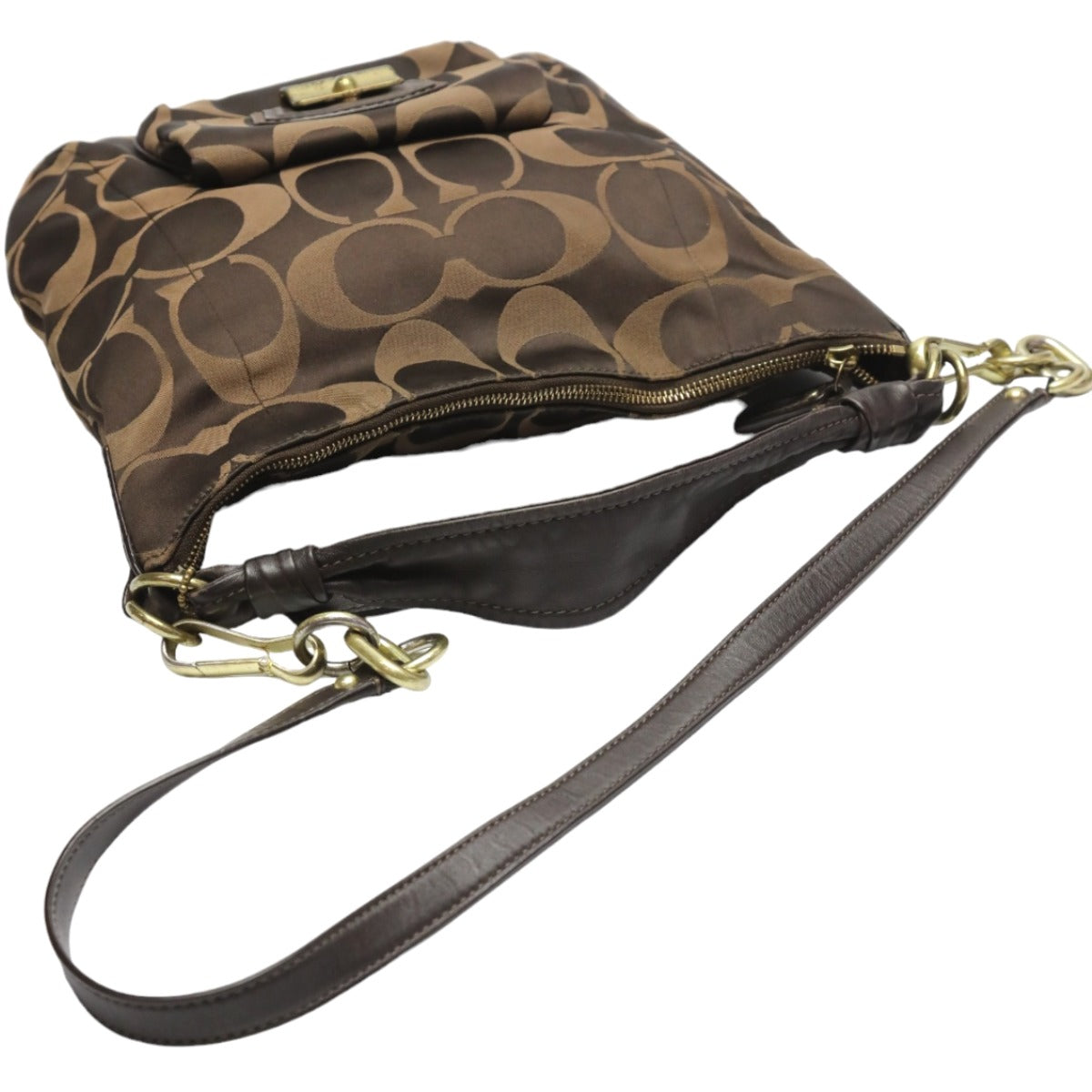 コーチ COACH ハンドバッグ
2WAYショルダーバッグ キャンバス トートバッグ レザー 14904 ブラウン 【SS】
【中古】