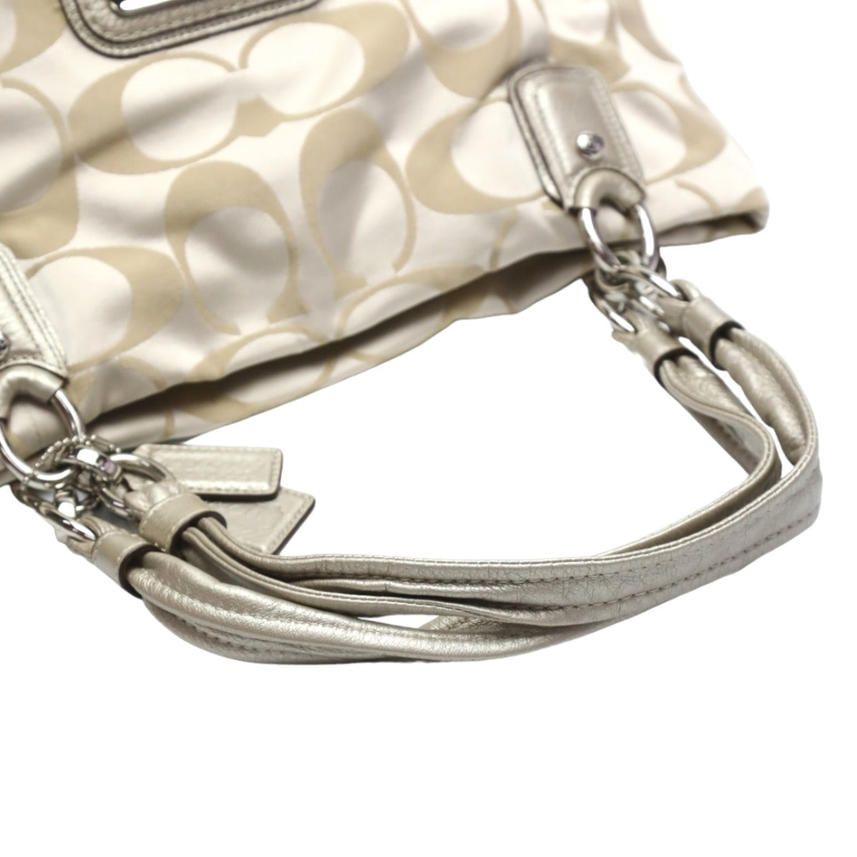 コーチ COACH トートバッグ
ハンドバッグ クリスティングシグネチャー 肩掛け レザー 16778 ベージュ 【SS】
【中古】
