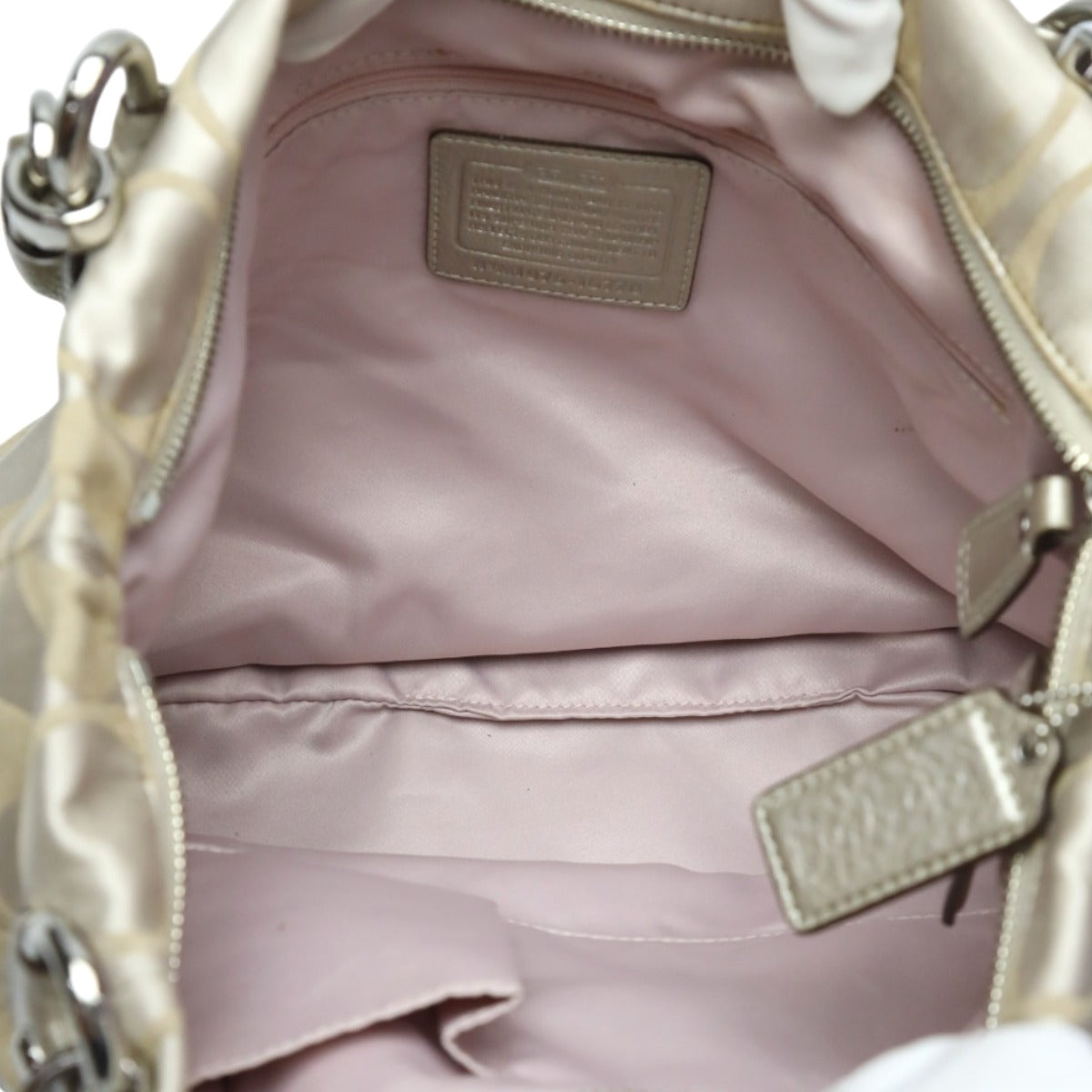 コーチ COACH トートバッグ
ハンドバッグ クリスティングシグネチャー 肩掛け レザー 16778 ベージュ 【SS】
【中古】
