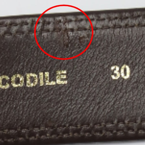 クロコダイル CROCODILE ベルト
ピンタイプ 全長:107cm ステッチ ブラウン 【SS】
【中古】