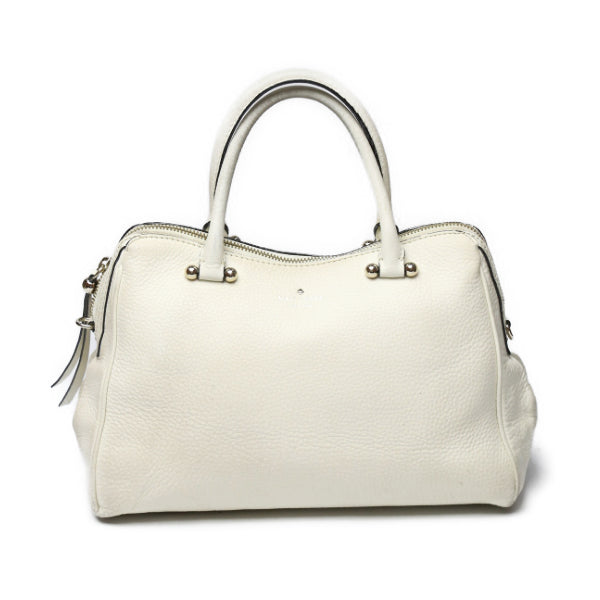 ケイトスペード Kate Spade ハンドバッグ
トートバッグ カーフ ボストンタイプ カーフ アイボリー 【SS】
【中古】
