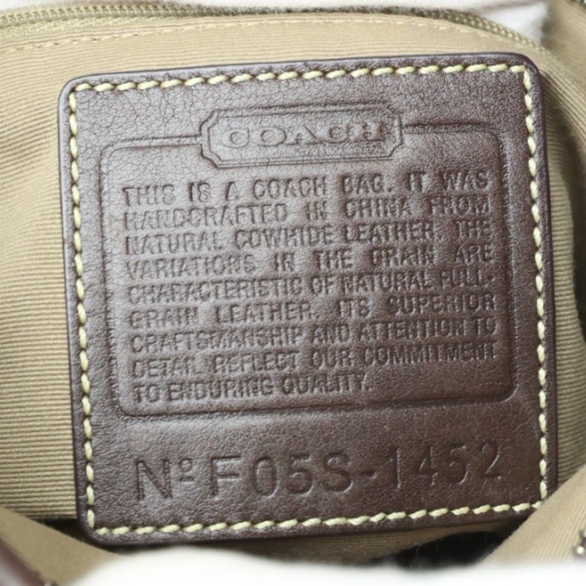 コーチ COACH ショルダーバッグ
レザーソフトダッフル 斜めかけ 肩掛け レザー 1452 ダークブラウン 【SS】
【中古】