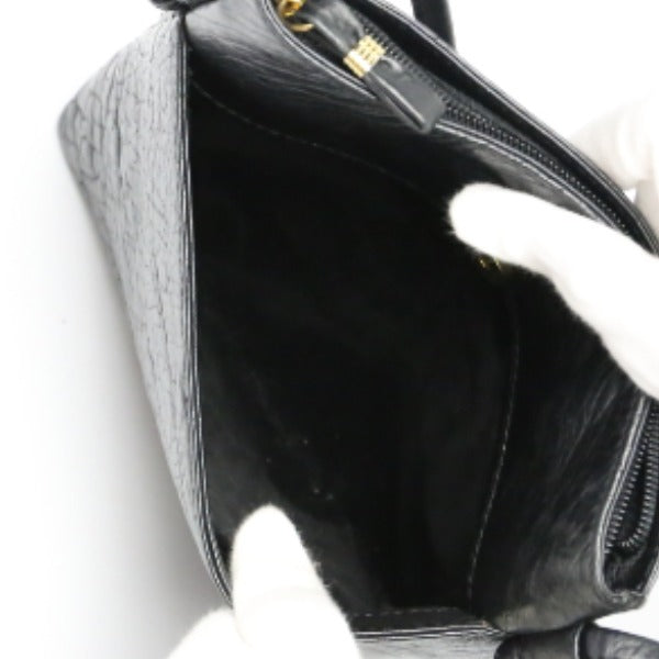 オーストリッチ ostrich ショルダーバッグ
斜め掛け ブラック 【SS】
【中古】