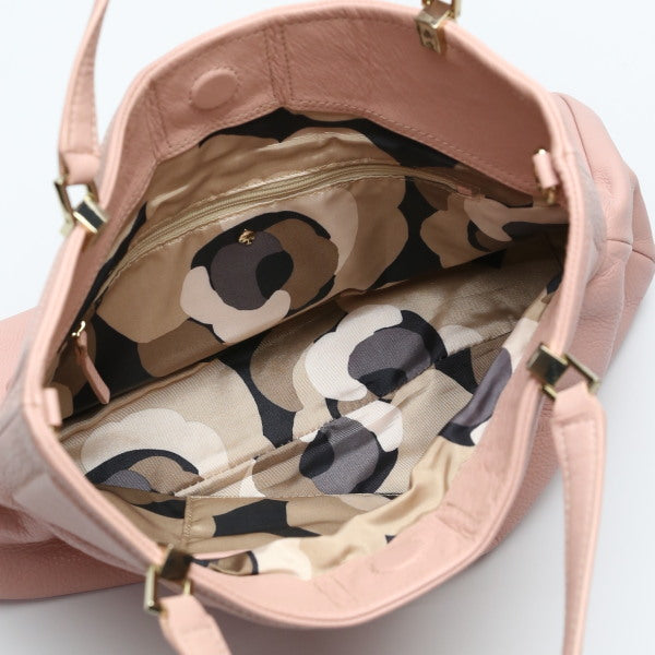 ケイトスペード Kate Spade ハンドバッグ
カーフ ストラップ無し サーモンピンク 【SS】
【中古】