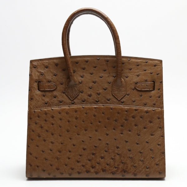 オーストリッチ ostrich ハンドバッグ
フルポイント クロシェット付き カデナ オーストリッチ ブラウン 【SS】
【中古】