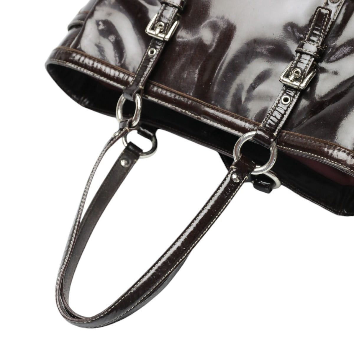 コーチ COACH トートバッグ
ギャラリー パテントレザー 10380 ダークブラウン 【SS】
【中古】