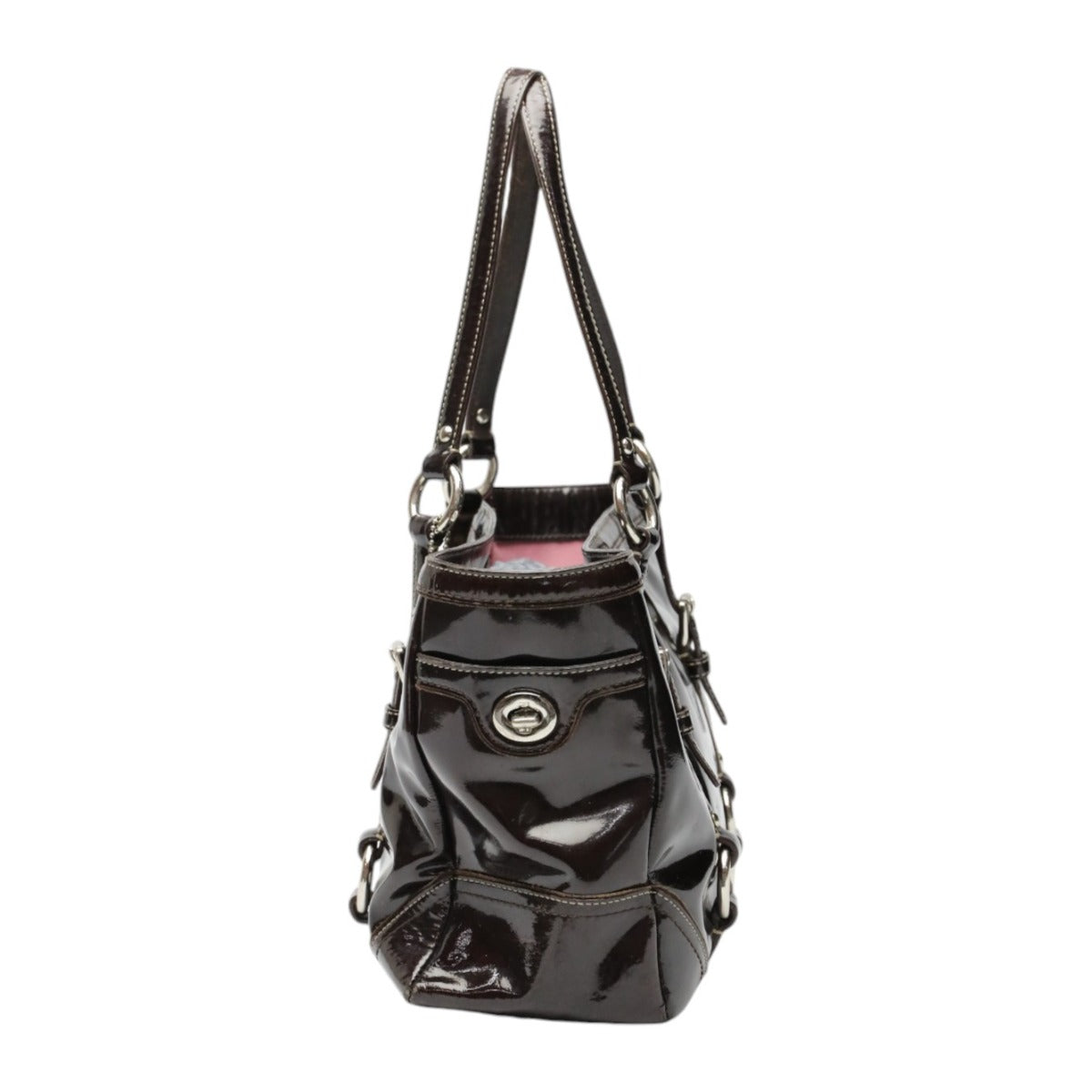 コーチ COACH トートバッグ
ギャラリー パテントレザー 10380 ダークブラウン 【SS】
【中古】