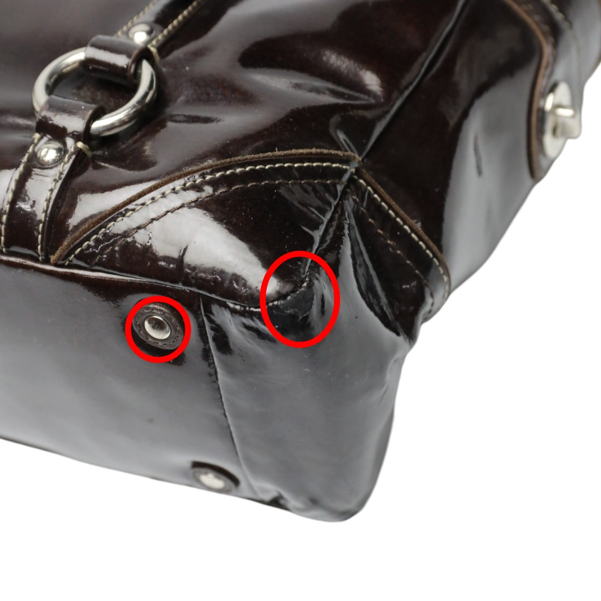 コーチ COACH トートバッグ
ギャラリー パテントレザー 10380 ダークブラウン 【SS】
【中古】
