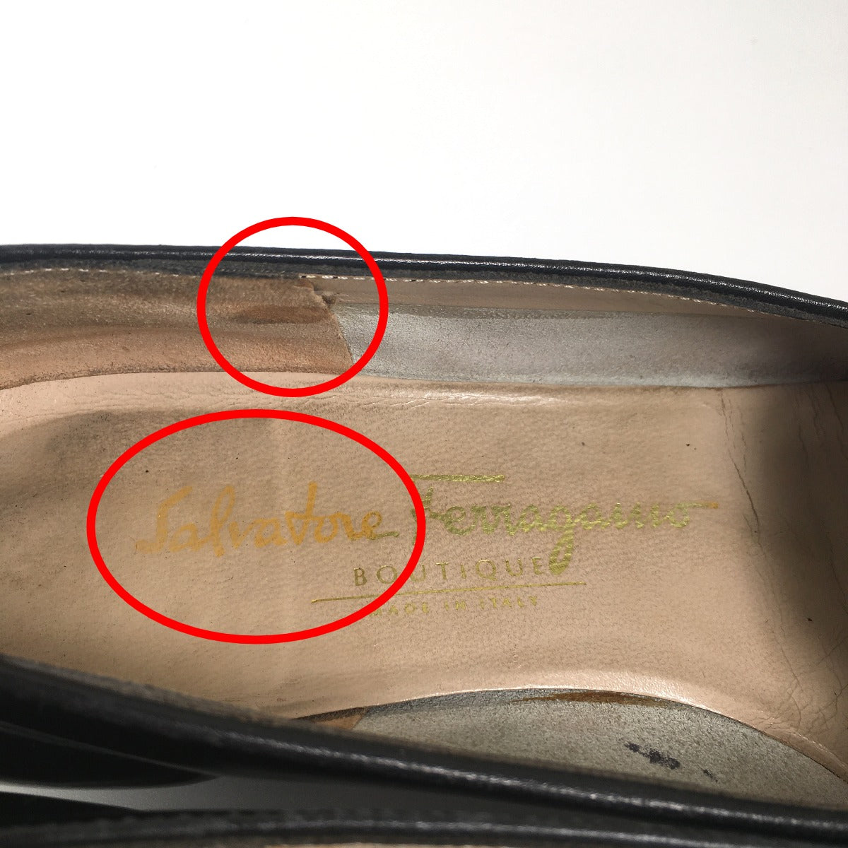 サルヴァトーレフェラガモ Salvatore Ferragamo パンプス
カーフ ブラック 【SS】
【中古】