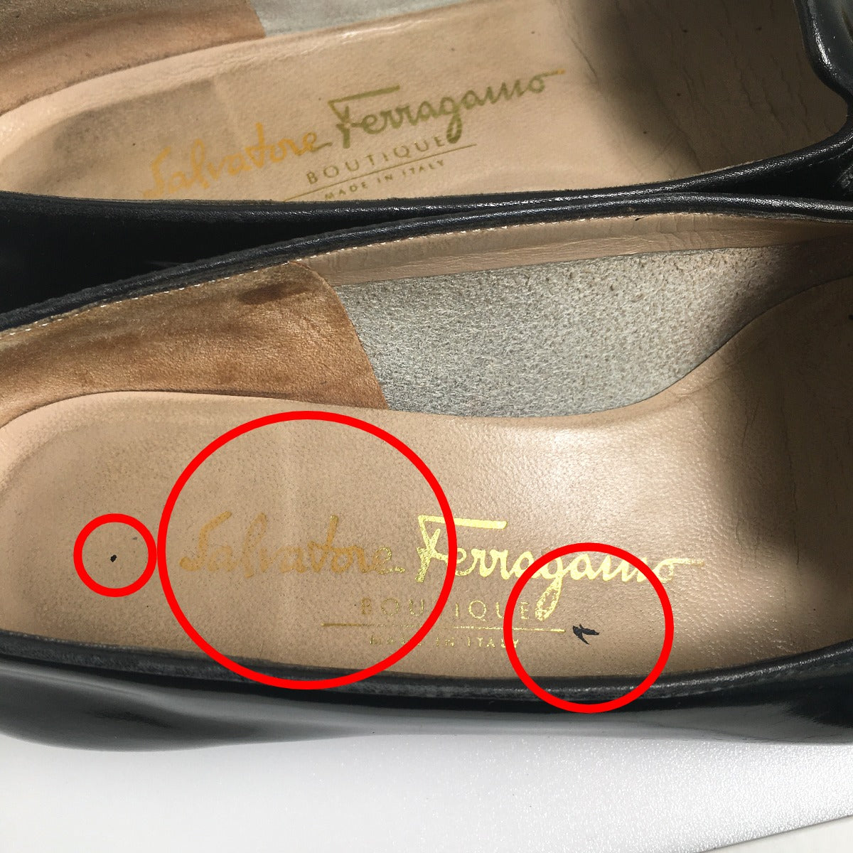 サルヴァトーレフェラガモ Salvatore Ferragamo パンプス
カーフ ブラック 【SS】
【中古】