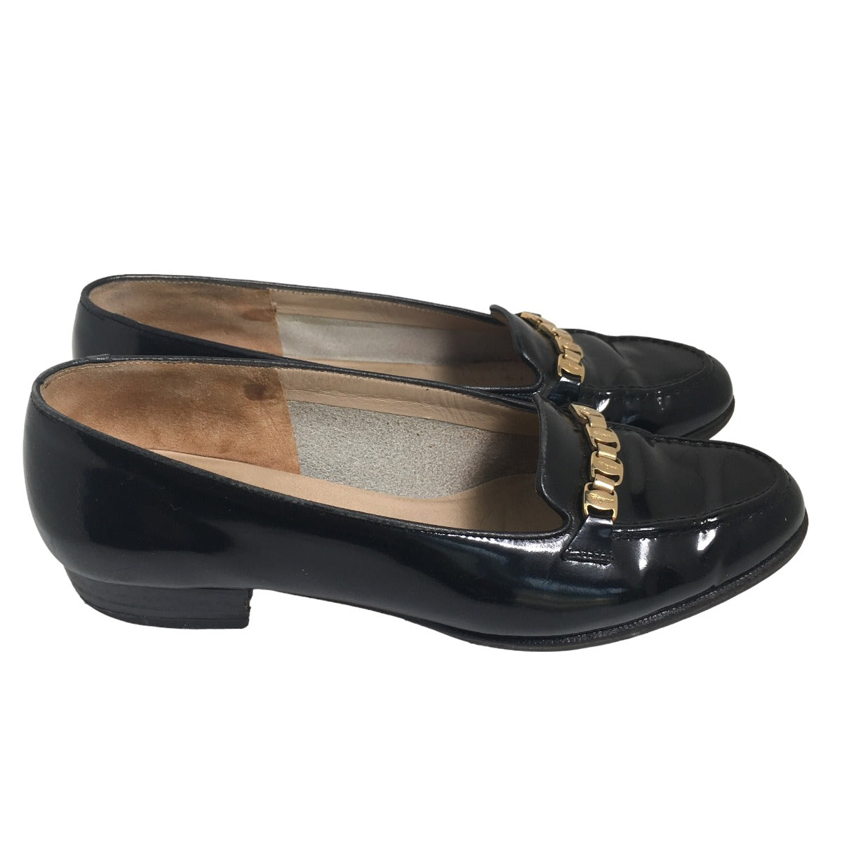 サルヴァトーレフェラガモ Salvatore Ferragamo パンプス
カーフ ブラック 【SS】
【中古】