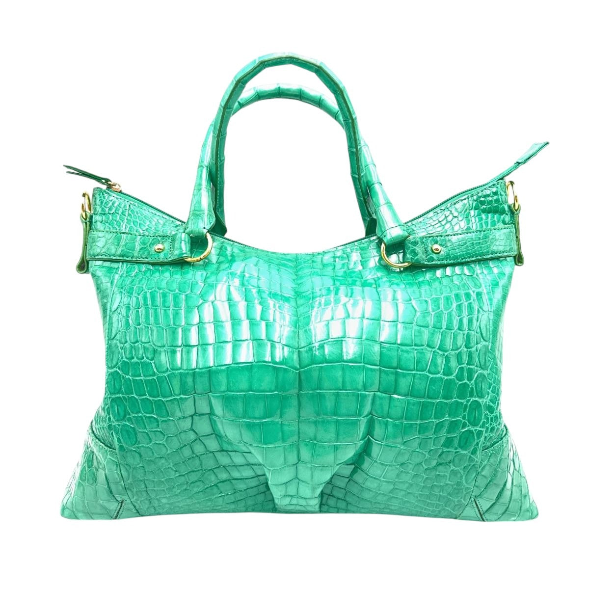 クロコダイル CROCODILE ハンドバッグ
ショルダーバッグ クロコダイル グリーン 【SS】
【中古】