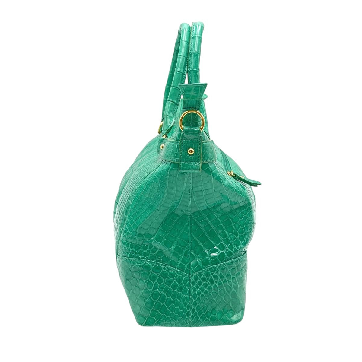 クロコダイル CROCODILE ハンドバッグ
ショルダーバッグ クロコダイル グリーン 【SS】
【中古】