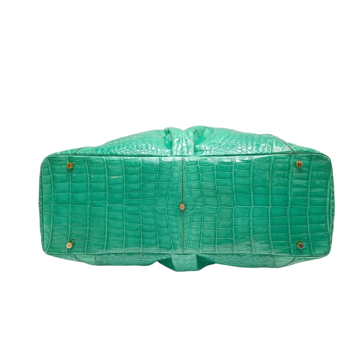 クロコダイル CROCODILE ハンドバッグ
ショルダーバッグ クロコダイル グリーン 【SS】
【中古】