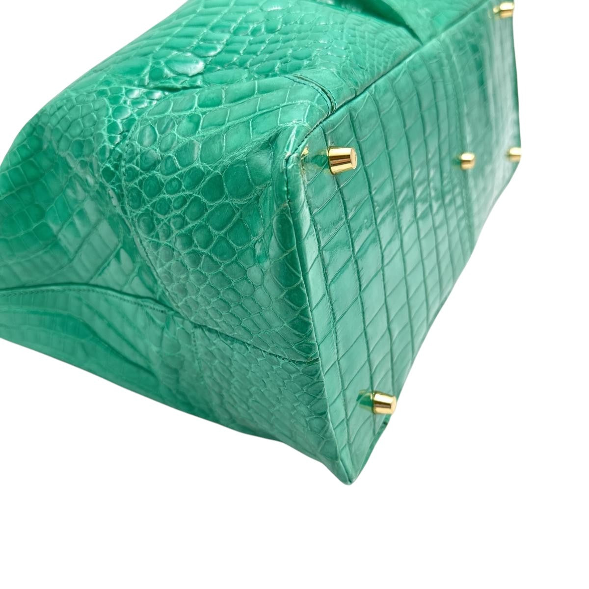 クロコダイル CROCODILE ハンドバッグ
ショルダーバッグ クロコダイル グリーン 【SS】
【中古】