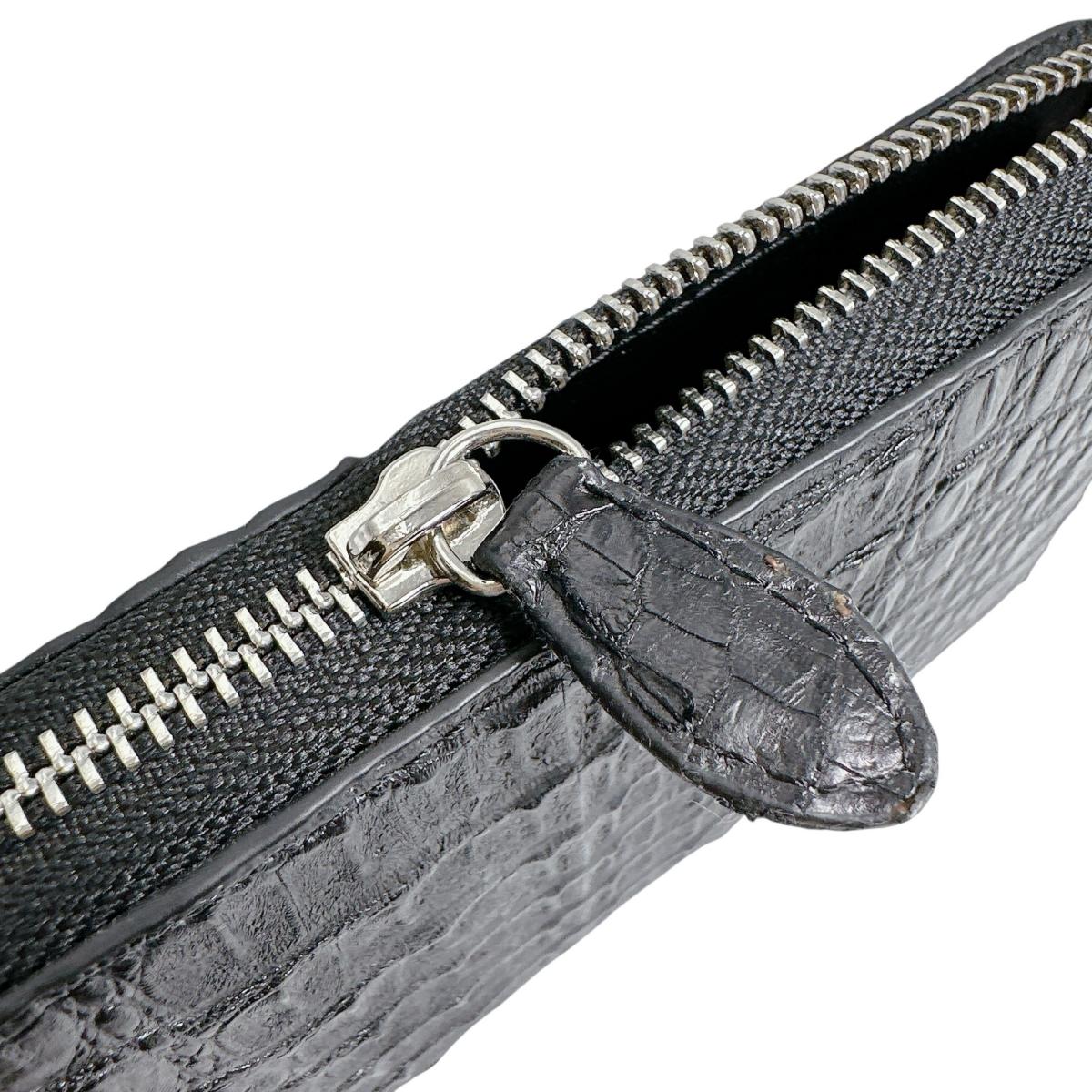 カイマン CAIMAN 長財布
長財布 ラウンドファスナー カイマン ブラック 【H】