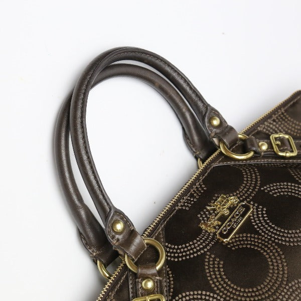 コーチ COACH ハンドバッグ
マディソンドッテッド キャンバス オプアートソフィア キャンバス 15935 ブラウン 【SS】
【中古】