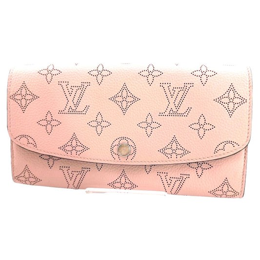 ルイヴィトン LOUIS VUITTON 長財布
 マヒナ モノグラム ポルトフォイユ・イリス モノグラムマヒナ M60145 マグノリア LV
 【SS】
 【中古】
