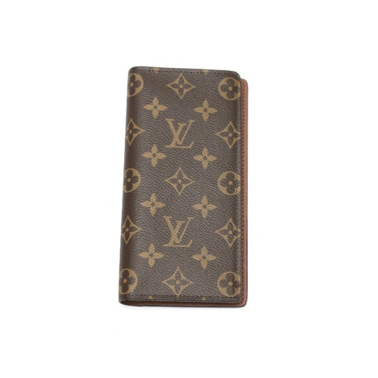 Louis Vuitton LOUIS VUITTON Long Wallet
 Long Wallet Monogram Portefeuille Brazza Monogram Canvas M66540 Brown LV
 【second hand】
