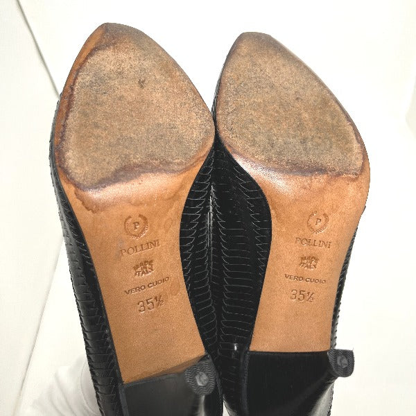 ポリーニ POLLINI パンプス
VERO CUOIO クロコ型押し ブラック 【SS】
【中古】