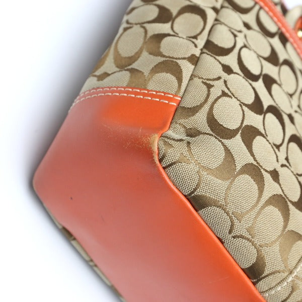 コーチ COACH トートバッグ
シグネチャー キャンバス 肩掛け レザー 8679 オレンジ 【SS】
【中古】