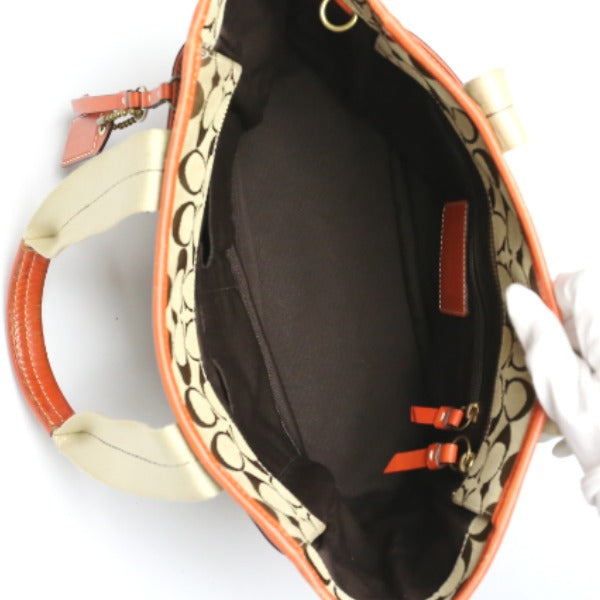 コーチ COACH トートバッグ
シグネチャー キャンバス 肩掛け レザー 8679 オレンジ 【SS】
【中古】