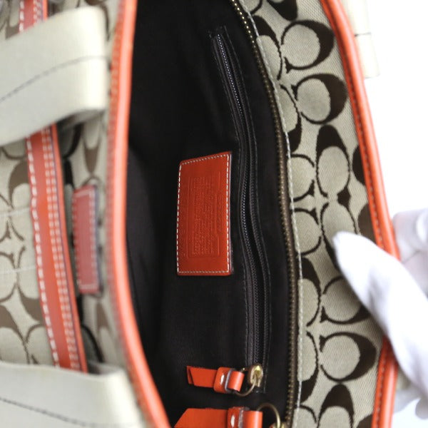 コーチ COACH トートバッグ
シグネチャー キャンバス 肩掛け レザー 8679 オレンジ 【SS】
【中古】