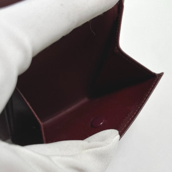 カルティエ CARTIER 二つ折り財布
コンパクト財布 小銭入れ付 レザー ワインレッド 【SS】
【中古】
