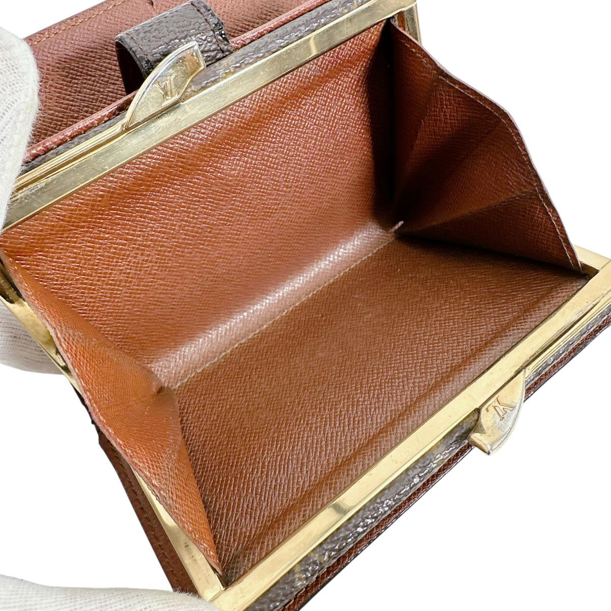 ルイヴィトン LOUIS VUITTON 二つ折り財布
カード用ポケット付がま口財布 モノグラム ポルト モネ・ビエ ヴィエノア モノグラムキャンバス M61663 ブラウン LV
【SS】
【中古】